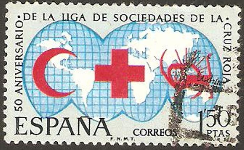 1925 - 50 anivº de la Liga de Sociedades de la Cruz Roja