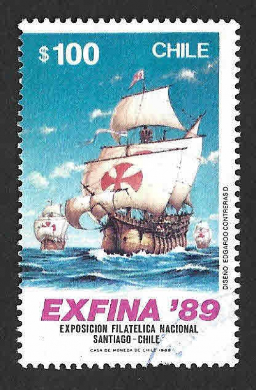 821 - Exposición Filatélica Nacional EXFINA ’89