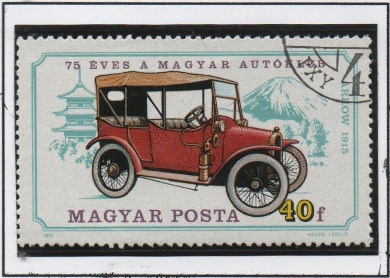 Autos Antiguos, Flecha, 1915 Pagoda y monte. Fuji