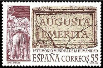 ESPAÑA 1994 3316 Sello ** Patrimonio de la Humanidad Cariatide Antiguo Foro de Merida Michel3173