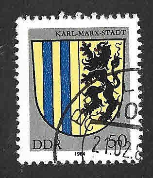 2400 - Escudo de la Ciudad de Karl-Marx-Stadt (DDR)