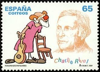 ESPAÑA 1997 3489 Sello Nuevo Personajes Populares Payaso Charlie Rivel Michel3332