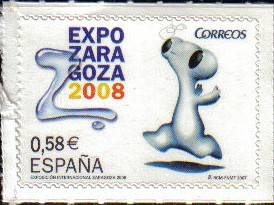 ESPAÑA 2007 4344 Sello Nuevo Expo de Zaragoza 2008