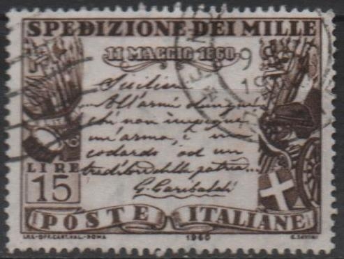 Centenario d' l' Expedicion d' l' Mil,Proclamacion d' Garibaldi en Sicilia