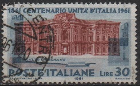 Centenario d' l' Unificación d' Italia, Palacio Carignano, Turín