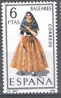 Trajes típicos españoles.Baleares