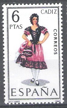 Trajes típicos españoles. Cadiz