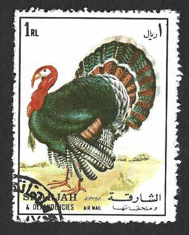 Mi1191A - Pavo Salvaje (SHARJAH)