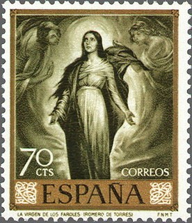 ESPAÑA 1965 1659 Sello Nuevo Julio Romero de Torres Virgen de los Faroles