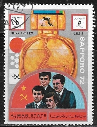 sapporo 72 - USSR; 4 x 10 km cross-country skiing