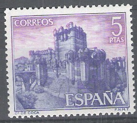 1814 Castillos de España. Coca, Segovia.