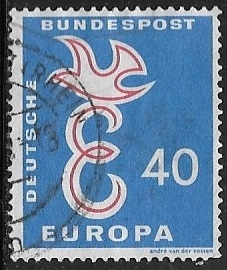  Europa (C.E.P.T.) 1958 - Letter 'E'