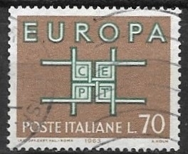  Europa (C.E.P.T.) 1963  - Letras