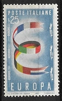  Europa (C.E.P.T.) 1957 - Banderas