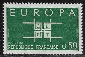  Europa (C.E.P.T.) 1963 - Letras