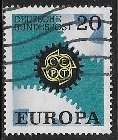  Europa (C.E.P.T.) 1967 - Ruedas dentadas