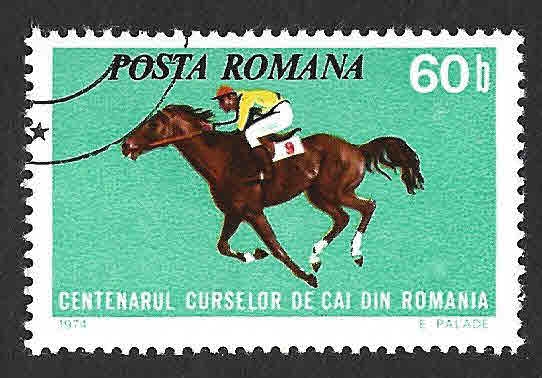 2477 - Centenario de las Carreras de Caballos en Rumanía