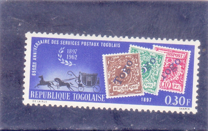 65 años de servicios postales togoleses