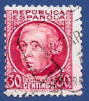 Edifil 687 República Jovellanos 30 cts