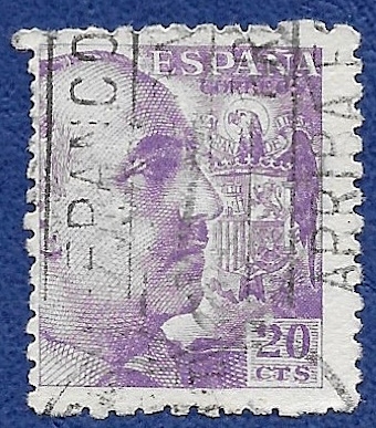 Edifil 922 Franco 20 cts