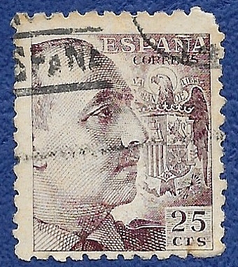 Edifil 1048 Franco 25 cts