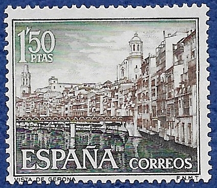 Edifil 1550 Vista de Gerona 1,50 NUEVO