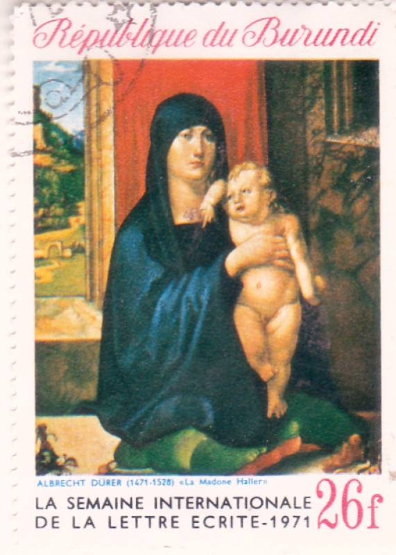 pintura-Virgen y Niño