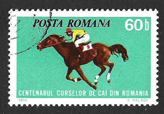 2477 - Centenario de las Carreras de Caballos en Rumanía