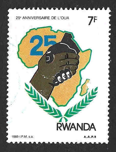 1316 - XXV Aniversario de la Organización para la Unidad Africana