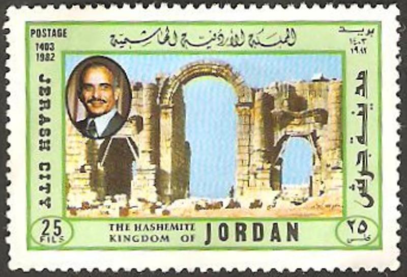 hussein y ciudad de jerash