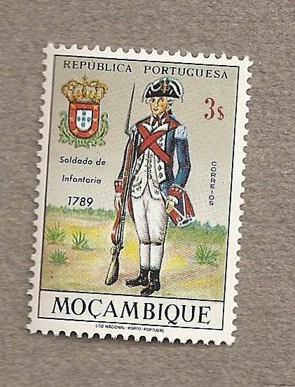 Soldado de infantería 1789