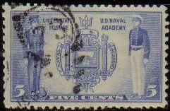 USA 1936 Scott 794 Sello Armada US Academia Naval de la Marina y Guardacostas usado Estados Unidos E