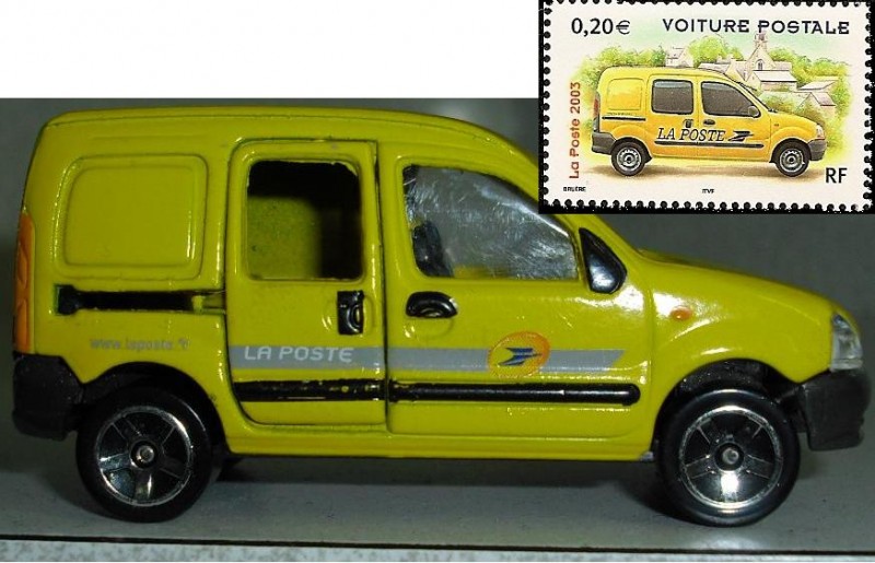 coche de correos miniatura ( se venden en  oficinas de La Poste - Francia )