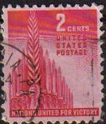 USA 1943 Scott 907 Sello Naciones Unidas por la Victoria usado Estados Unidos Etats Unis