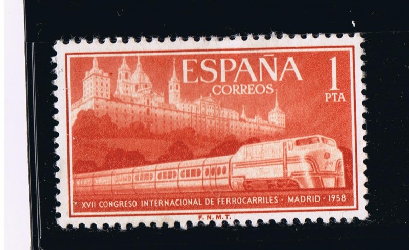 Edifil  nº  1235   XVII  Congreso Internacional de Ferrocarriles