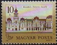 HUNGRIA Magyar Posta 1987 3901 Sello Castillo Festetics Keszthely usado Scott3022