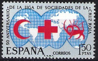 L Aniversario de la liga de Sociedades de la Cruz Roja.