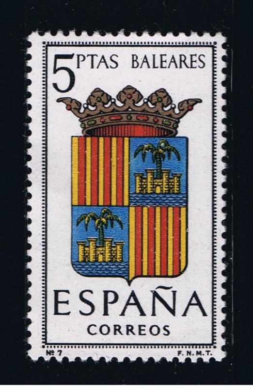 Edifil  1412 Escudos de las Capitales  de provincias Españolas  