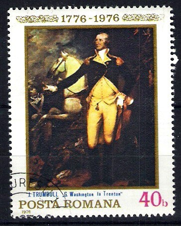 200 Anv.º de la proclamación de la independencia en EEUU. Washington en Trenton.