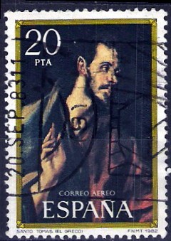 Santo Tomás pintado por El Greco.