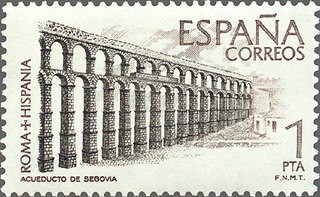 ESPAÑA 1974 2184 Sello Nuevo Roma Hispania Acueducto de Segovia