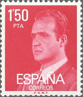 ESPAÑA 1976 2344 Sello Nuevo Serie Básica Rey Juan Carlos I 1,50 pts