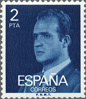 ESPAÑA 1976 2345 Sello Nuevo Serie Básica Rey Juan Carlos I 2 pts