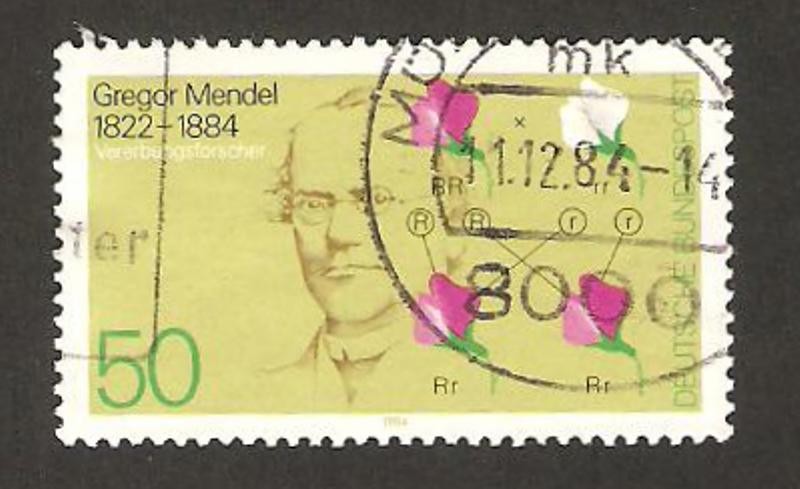 1031 - gregor mendel, centº de su fallecimiento