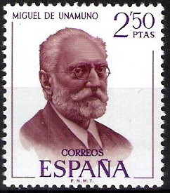 Literatos españoles. Miguel de Unamuno.