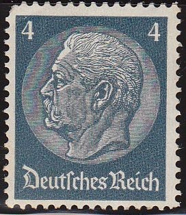 DEUTSCHES REICH 1933 Scott417 Sello Nuevo 85 Cumpleaños de Von Hindenburg ALEMANIA Michel514