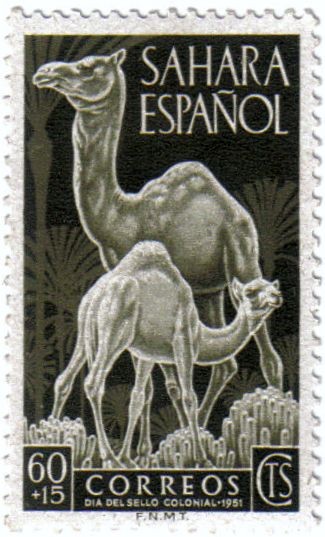 Sahara Español. Día del sello 1951