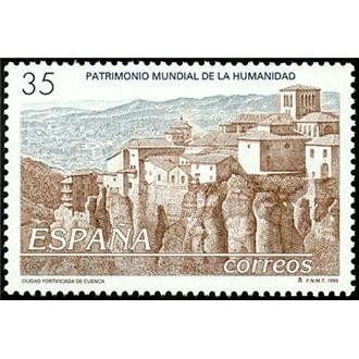 ESPAÑA 1998 3558 Sello Nuevo Patrimonio Mundial de la Humanidad Casco antiguo de Cuenca