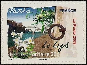 Regiones de Francia  : París -  la flor de Lis