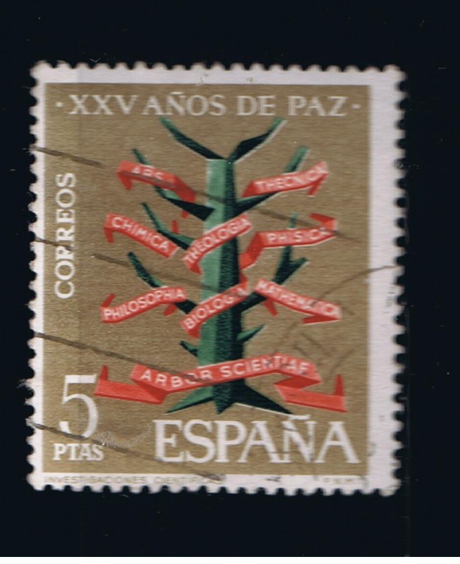 Edifil  1587  XXV años de Paz Española  